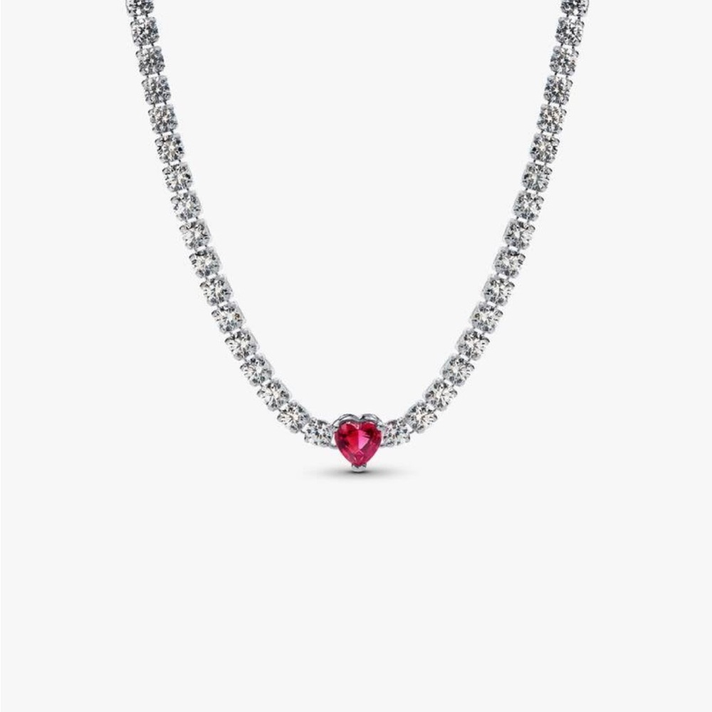 Pandora Halo Heart Chocker